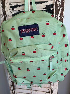 JANSPORT Superbreak 8 Bit Cherry Backpack, Excellent Condition